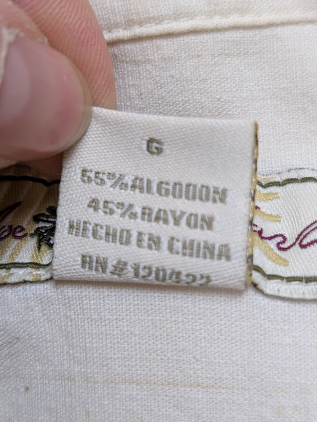Chemise Hawaïenne Joe Marlin Coton & Rayon Blanc Cassé - Taille L