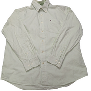 Chemise Tommy Hilfiger verte à rayures taille L #273msch
