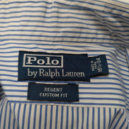 Chemise Polo Ralph Lauren Shirt L XL Regent Custom Fit Rayée Poignets Mousquetai