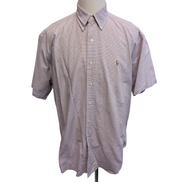 Chemise Polo Ralph Lauren Shirt L Blake Oxford Lila Manches Courtes Button Down