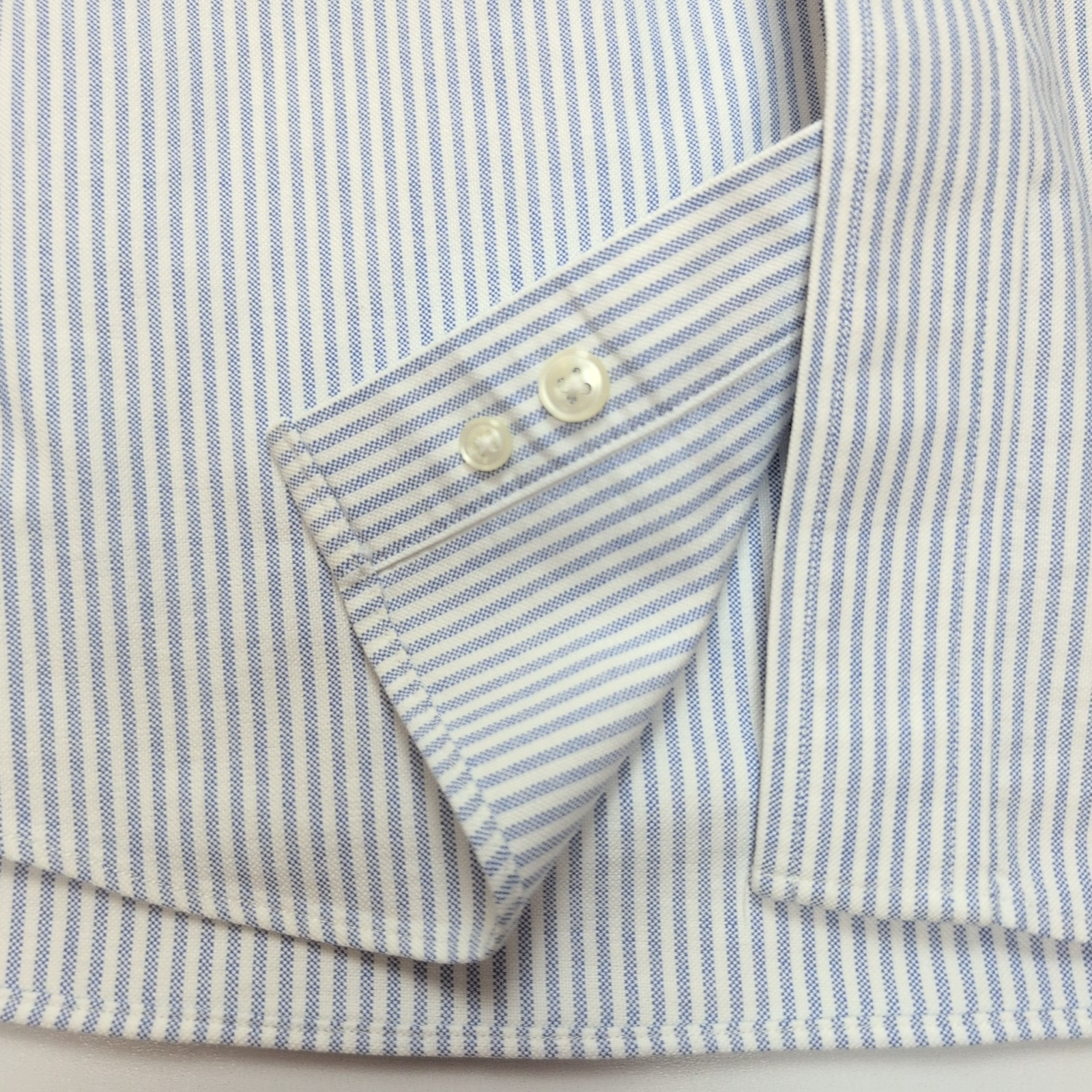 Chemise L.L. Bean bleue à rayures manches longues taille XL #207e