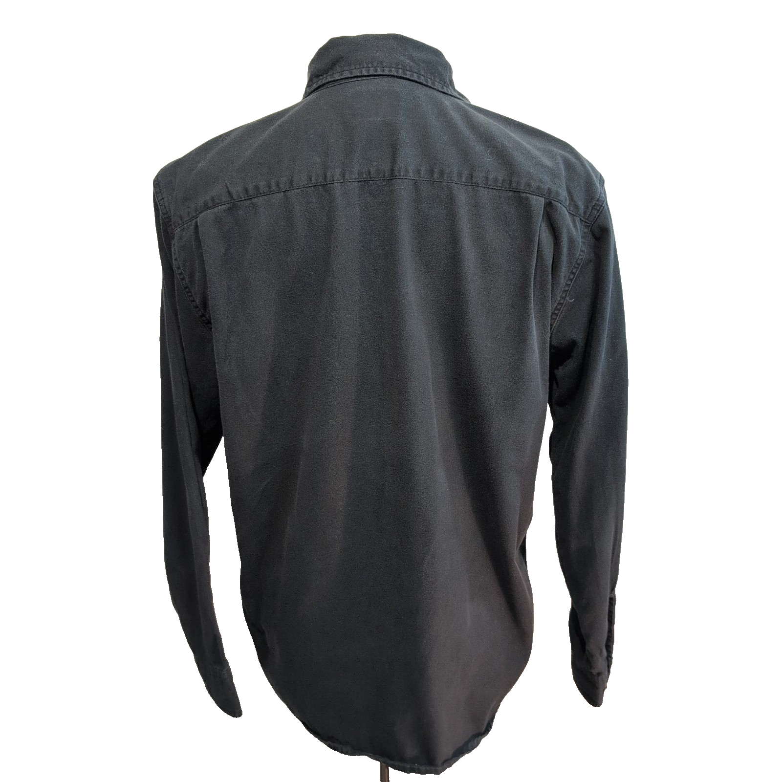 Chemise Wrangler Manches Longues Noire avec Poches Workwear Taille M
