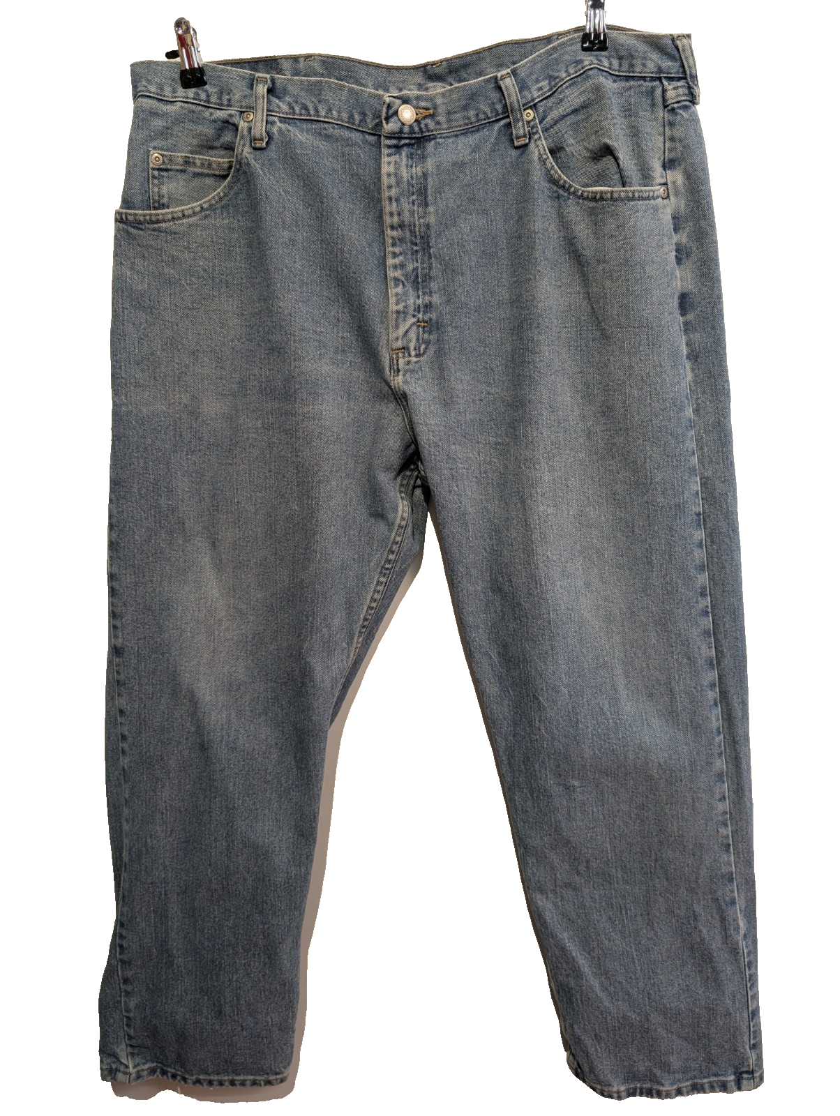 Jean Wrangler Vintage Homme W40 L30 Bleu Clair Denim Coupe Droite Classic Fit