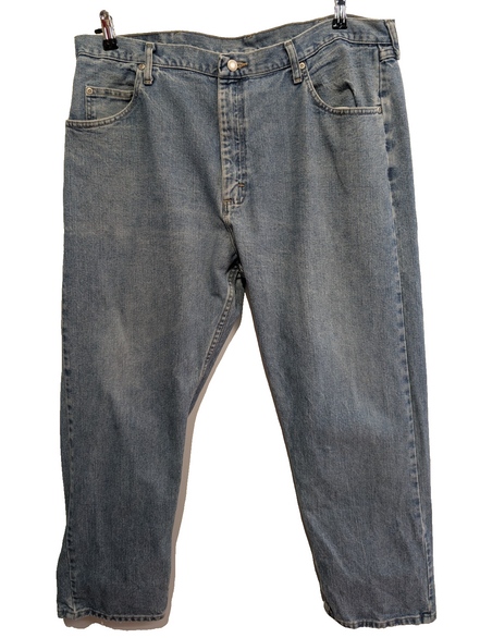 Jean Wrangler Vintage Homme W40 L30 Bleu Clair Denim Coupe Droite Classic Fit