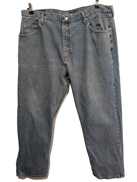 Jean Wrangler Vintage Homme W40 L30 Bleu Clair Denim Coupe Droite Classic Fit