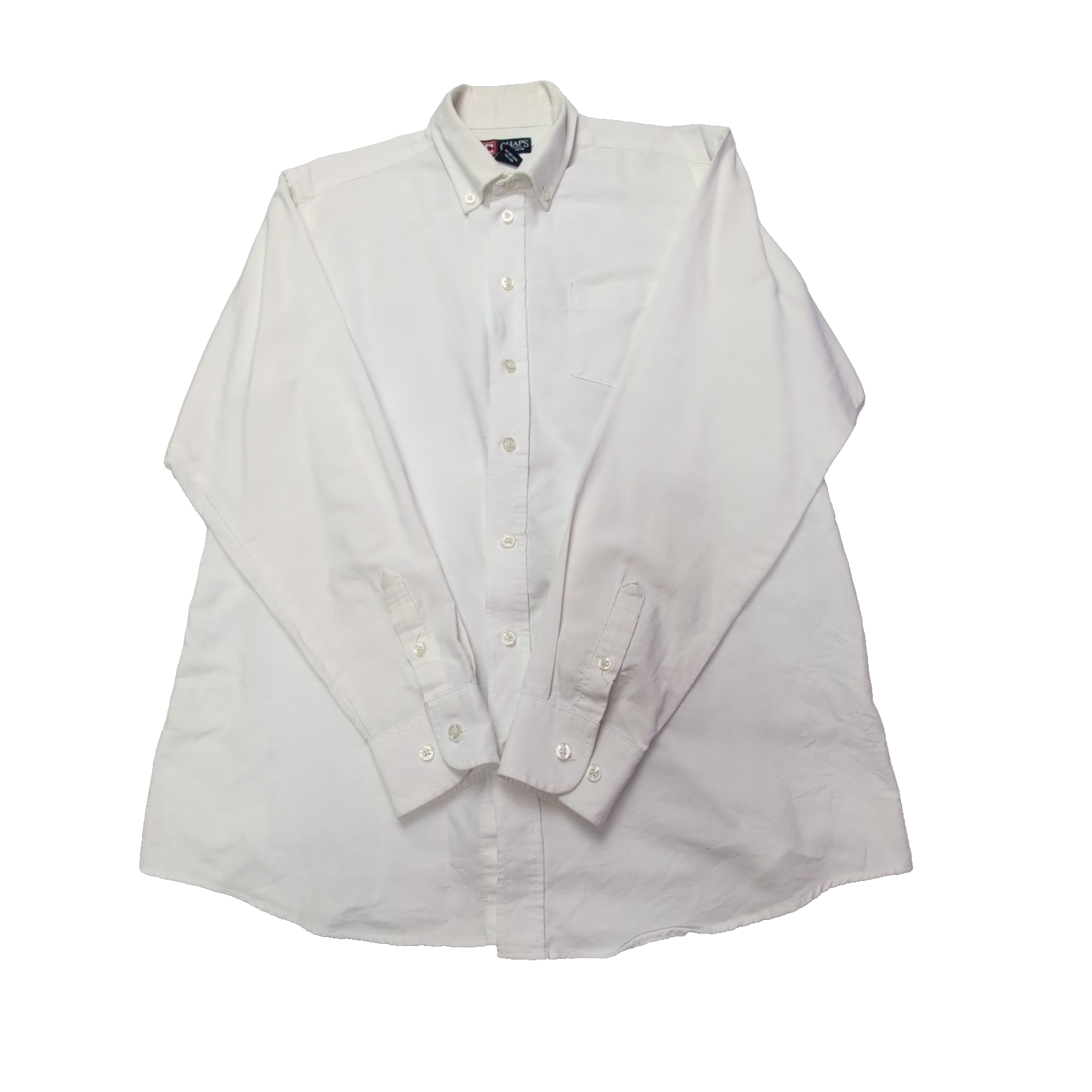 Chemise Chaps blanche unie taille S manches longues homme