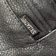 Manteau cuir noir mi-long Isik Leder taille XXL #9c