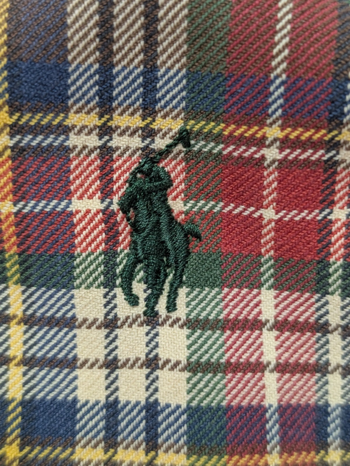 CHEMISE Ralph Lauren homme M Classic Fit ROUGE carreaux hiver