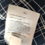 Chemise Nautica L Carreaux Bleu Marine Blanc Manches Courtes
