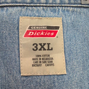 Chemise Dickies jean bleu manches courtes 3XL coton logo workwear