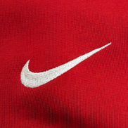 Sweat à Capuche NIKE Homme XL Rouge Logo Brodé DROITE Rare Hoodie Vintage