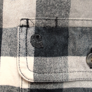 Carhartt chemise original fit carreaux noir gris 100% coton taille XL