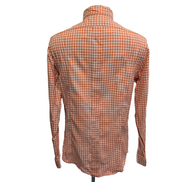 Chemise Polo Ralph Lauren L Orange Carreaux Custom Fit Cintrée Button Down Shirt