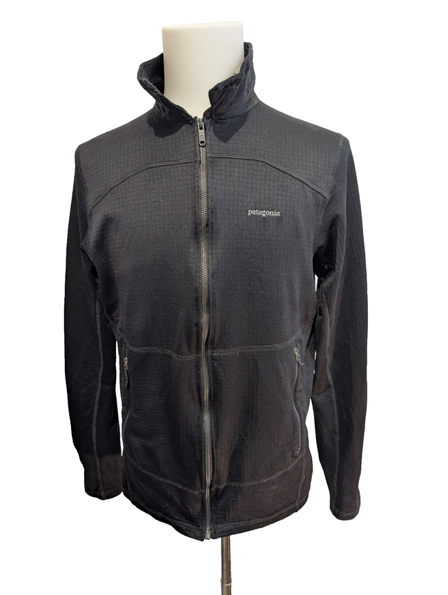 Veste Polaire Patagonia M Vintage Noir Microfleece R1 Polartec Technique