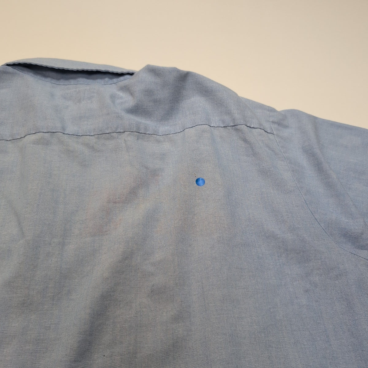 Chemise Katrina Sinksen M/L Col Pointe Broderie Main Vintage Manches courtes