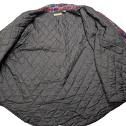 Wilderness Surchemise Flanelle Matelassée T.XL Veste Carreau Bordeaux Bleu |242S