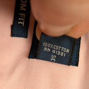 Chemise Polo Ralph Lauren Custom Fit Rose Pâle Logo Bleu Ciel  Taille L