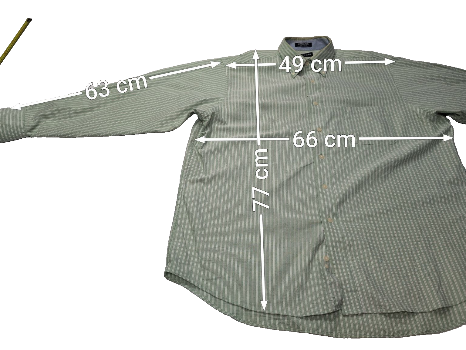 Chemise Chaps verte à rayures taille XXL #234msch