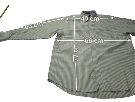 Chemise Chaps verte à rayures taille XXL #234msch