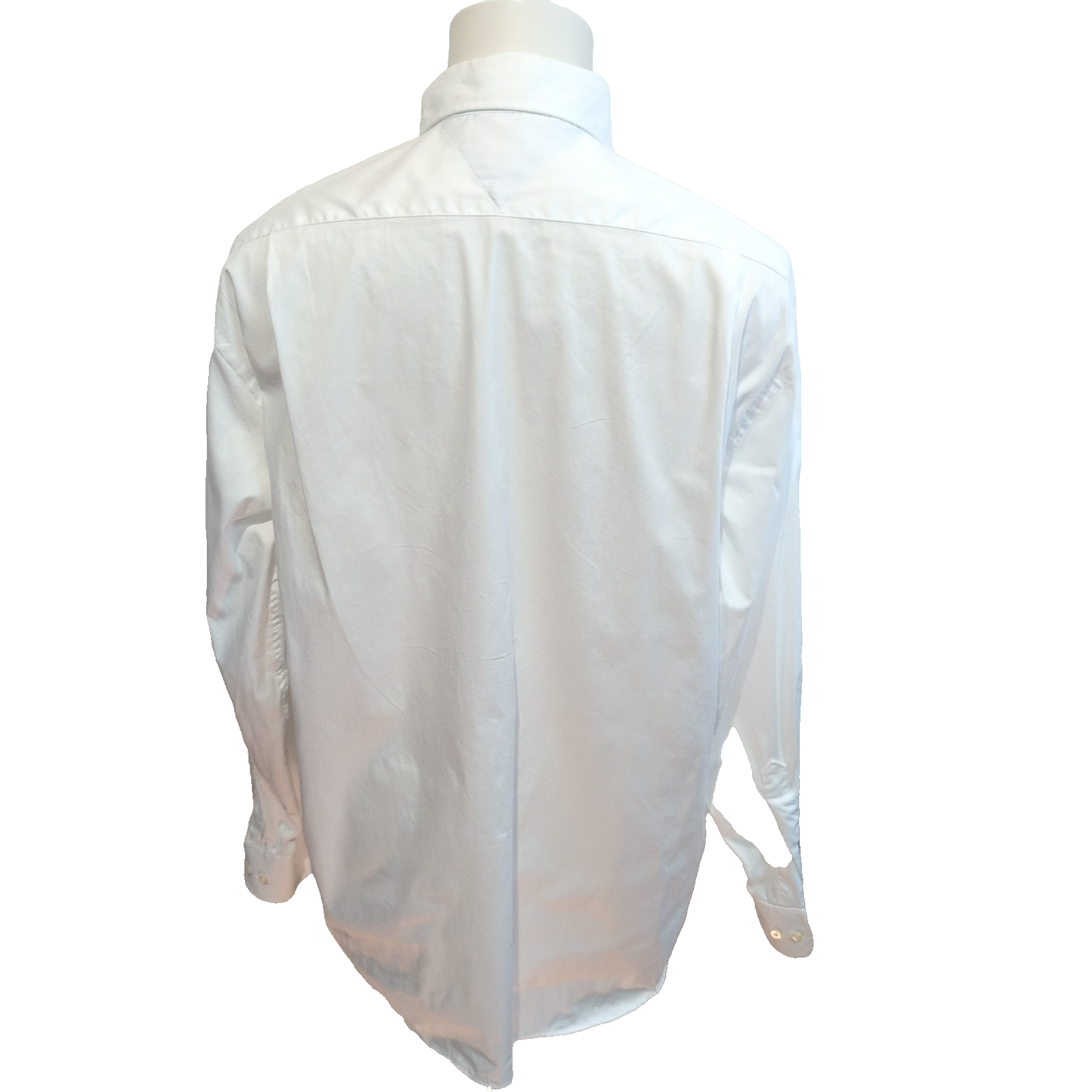 Chemise Tommy Hilfiger Blanche Coton Manches Longues 1 Poche Taille L