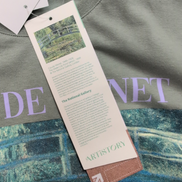 T-shirt Artistory Claude Monet The Water Lily Pond Kaki Taille S Neuf étiquette