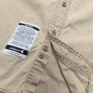 Chemise Carhartt FR 2XL Beige Workwear Coupe-Feu 3 Poches manches longues