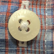 Chemise John Bartlett L Carreaux Rouge Bleu 100% Coton Manches Longues