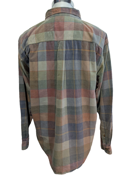 The Territory Ahead L Corduroy Shirt Flannel Chemise Velours Côtelé