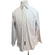 Chemise Tommy Hilfiger Homme Taille M Blanche petits Carreaux Col Pression
