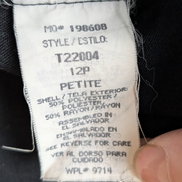 Veste chemise blazer Sag Harbor noire manches courtes taille L