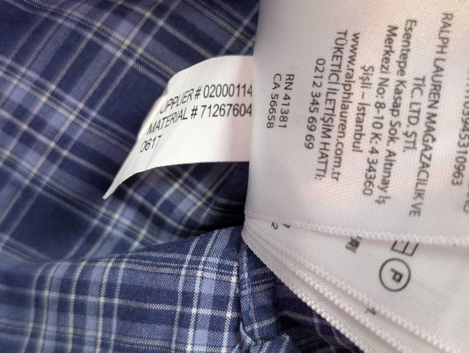 CHEMISE POLO Ralph Lauren homme XL Slim Fit Bleu Blanc SANS LOGO 💙