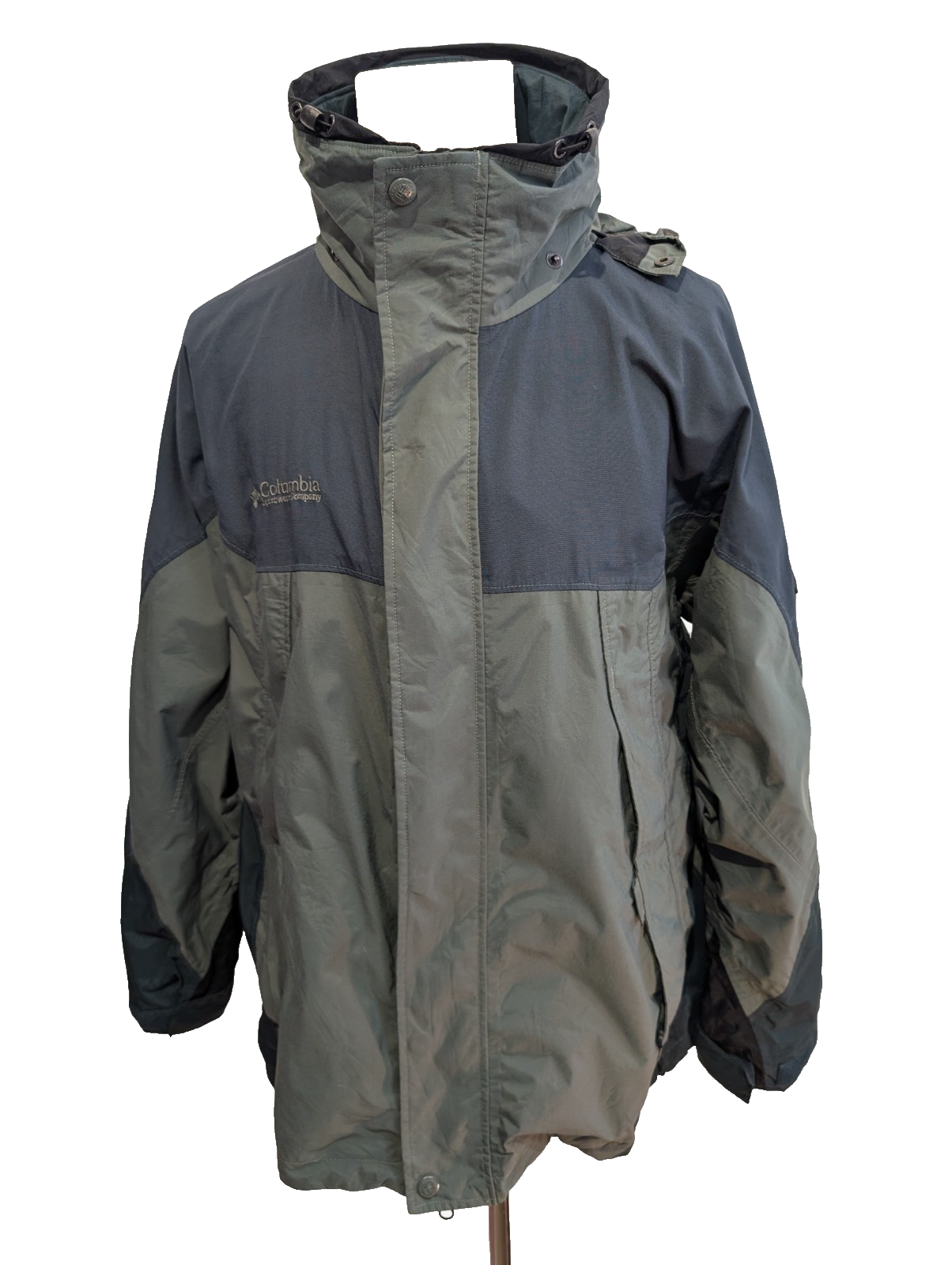 Blouson Columbia Homme L Imperméable Kaki Veste Technique HailStorm Omni-Tech