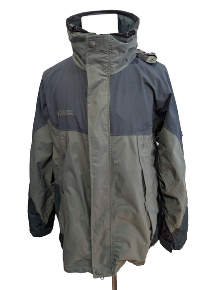 Blouson Columbia Homme L Imperméable Kaki Veste Technique HailStorm Omni-Tech