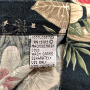 Chemise hawaïenne Pierre Cardin taille L bleu nuit cocktail 100% coton