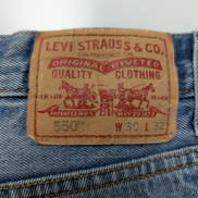 Jean Levi's 550 Relaxed Fit Homme W30 L32 Bleu Clair Vintage Original Denim