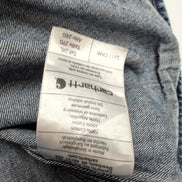 Chemise Carhartt 2XL Western Denim Épais Bleu Pression Vintage