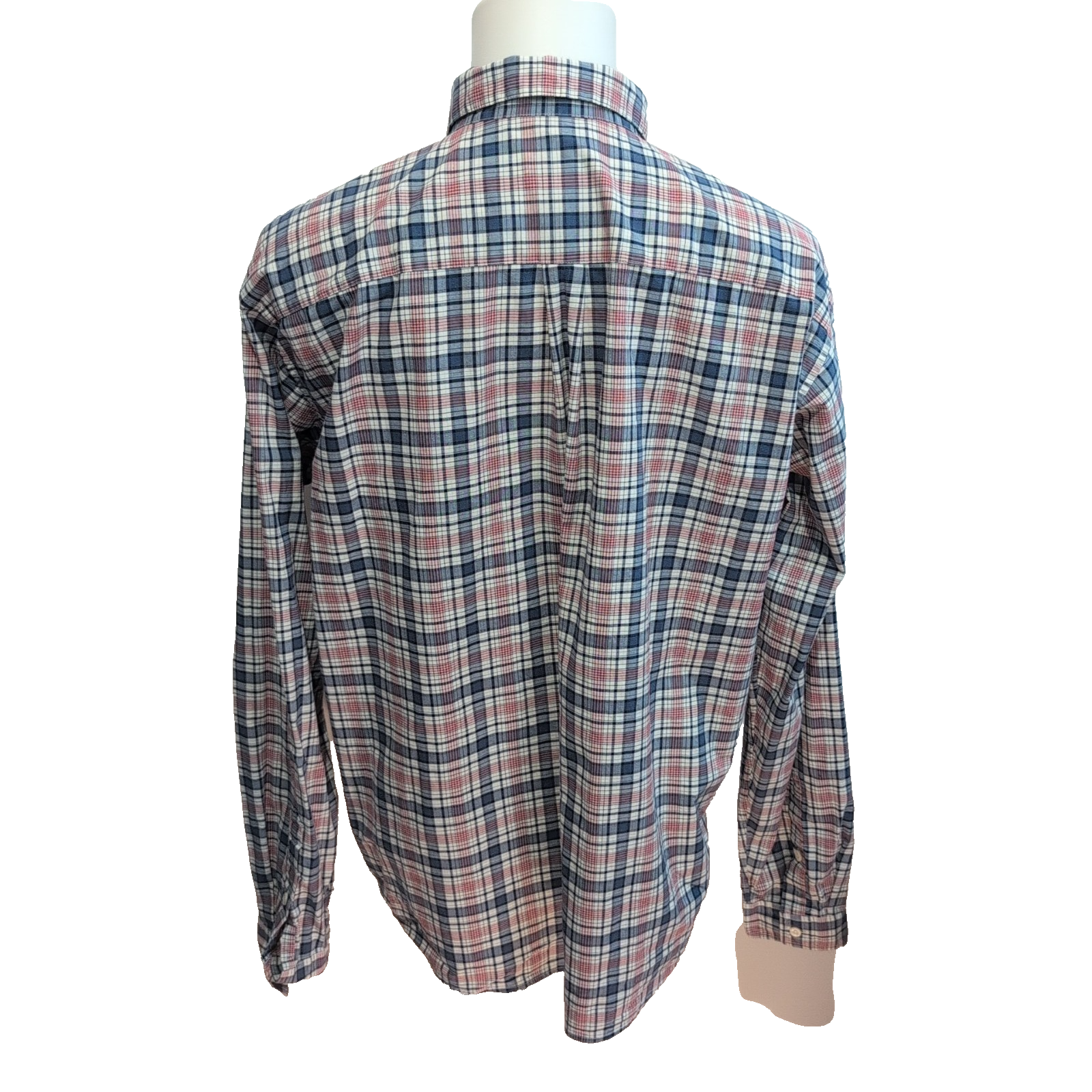 Chemise Patagonia XL Carreaux Bleu Rouge Blanc Coton Organique Poche