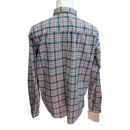Chemise Patagonia XL Carreaux Bleu Rouge Blanc Coton Organique Poche