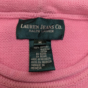 Pull femme LAUREN Ralph Lauren Jeans Co rose col roulotté coton taille M