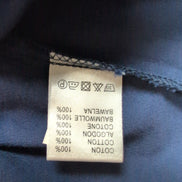 Blouse SOPHYLINE Paris Femme S Bleu Marine Broderie Florale Coton Neuve