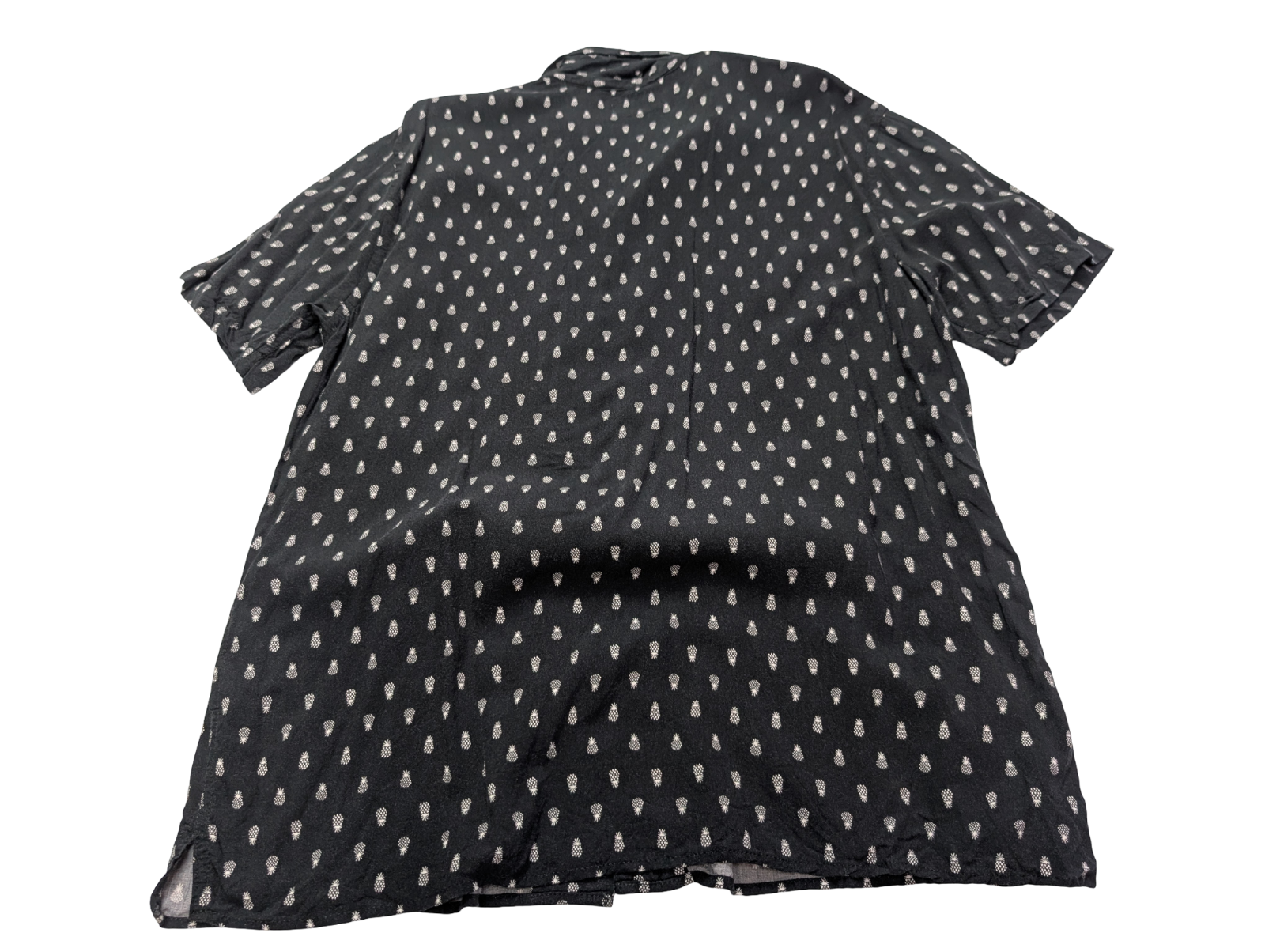 Chemise hawaïenne Old Navy noir et blanche ananas taille M