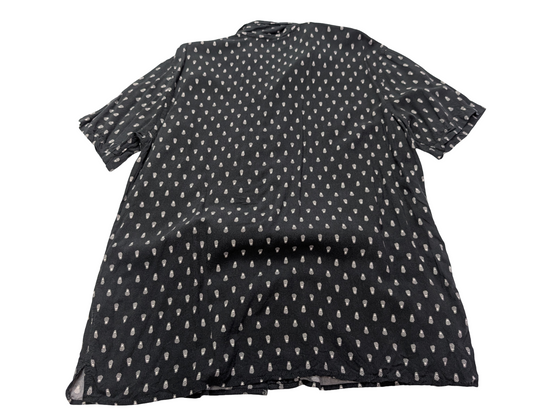 Chemise hawaïenne Old Navy noir et blanche ananas taille M