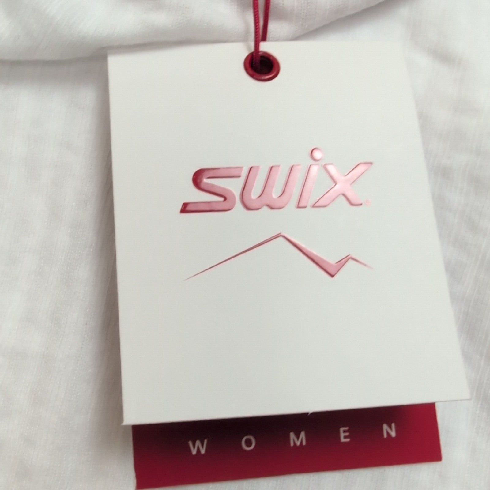 T-shirt Running Femme SWIX Race X XL Noir Blanc Rouge Technique