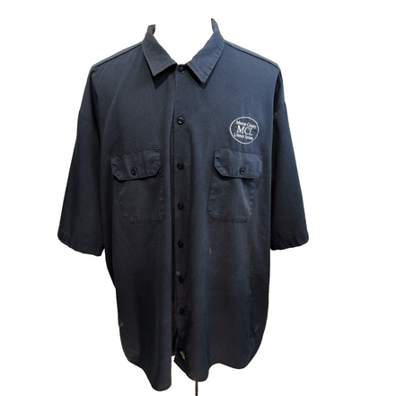Chemise Dickies 4XL Bleu Marine Workwear Vintage Manches Courtes