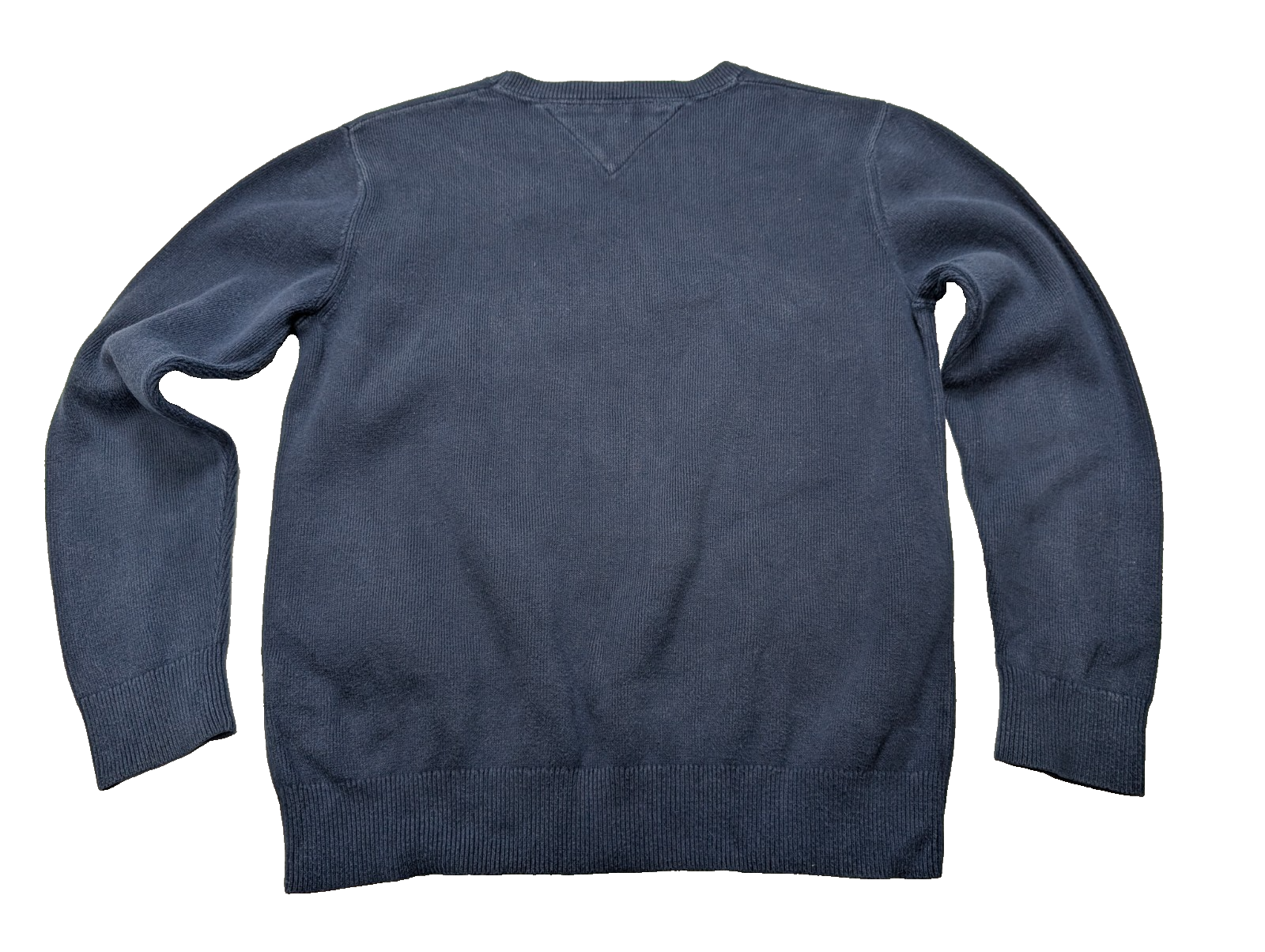 Sweat Tommy Hilfiger vintage bleu marine enfant col rond taille M