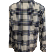 👚 CHEMISE FLANELLE FEMME CHAPS XL (TG) À CARREAUX VIOLET ZIPPÉE CASUAL