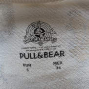 ✨ Sweat Pull & Bear Looney Tunes T. S - Col Rond Blanc Multi-Logos Vintage
