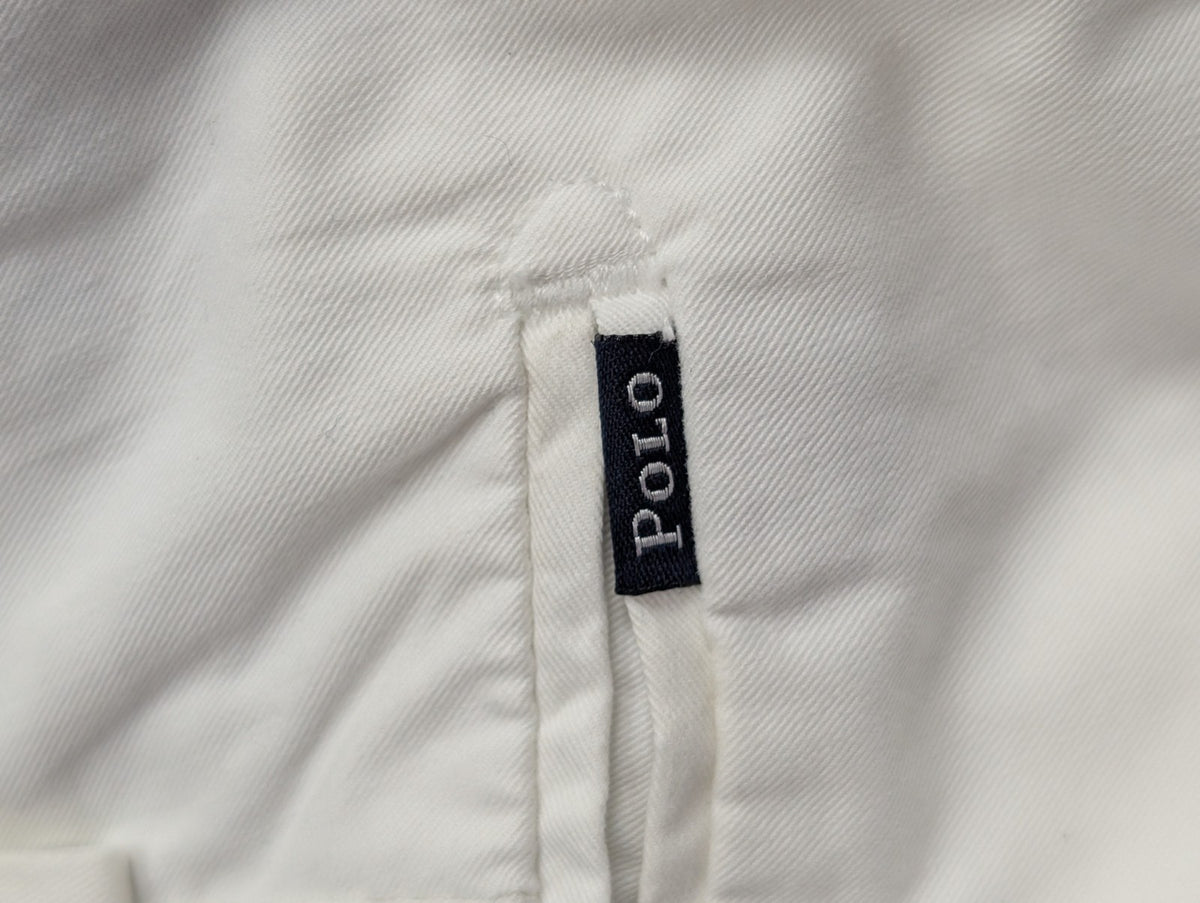 Pantalon chino Polo Ralph Lauren Classic Fit W42 L30 blanc coton Pima