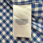 Chemise Ralph Lauren Garçon Junior XL 18/20 Carreaux Bleu Logo Rose