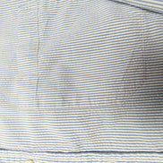 Chemise L.L. Bean à rayures bleues taille L #158e